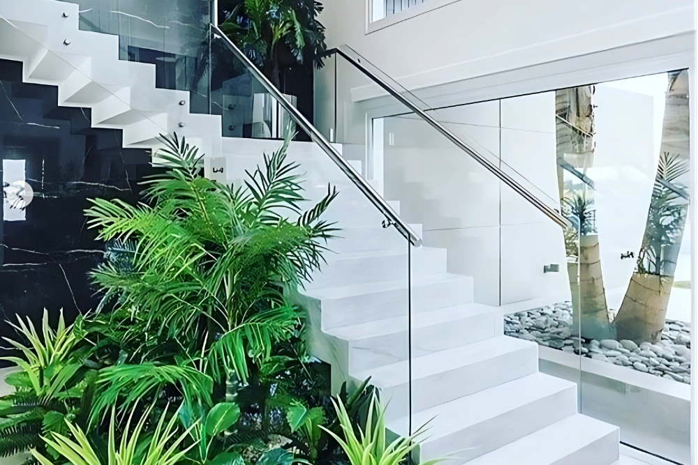 HOME escada marmore branco
